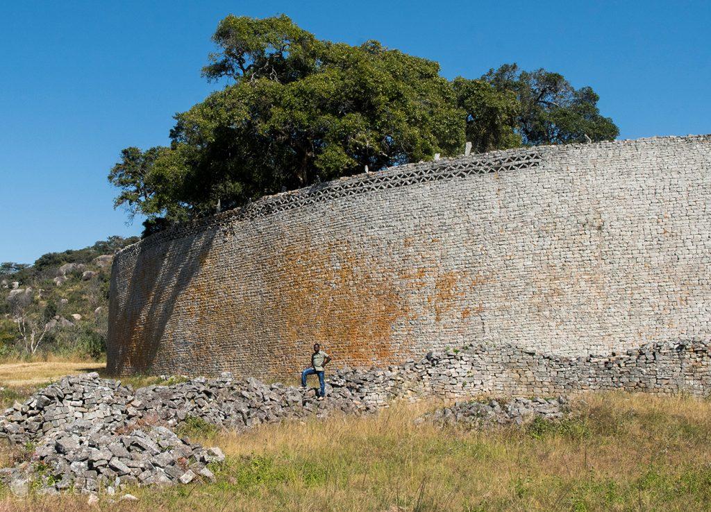 Muro do Grande Cercado, Great Zimbabwe, Zimbabwe