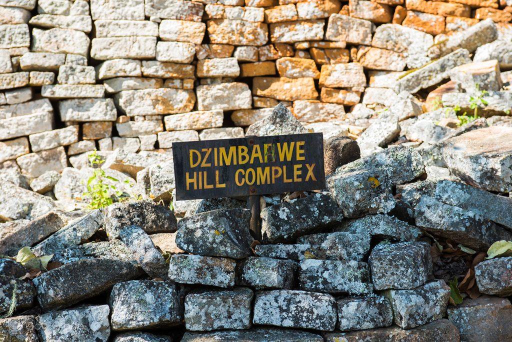 Pedras das ruínas de Great Zimbabwe