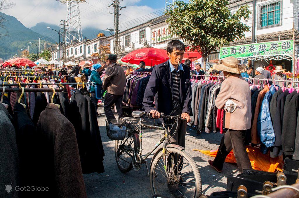 Mercado em Dali, Yunnan, China