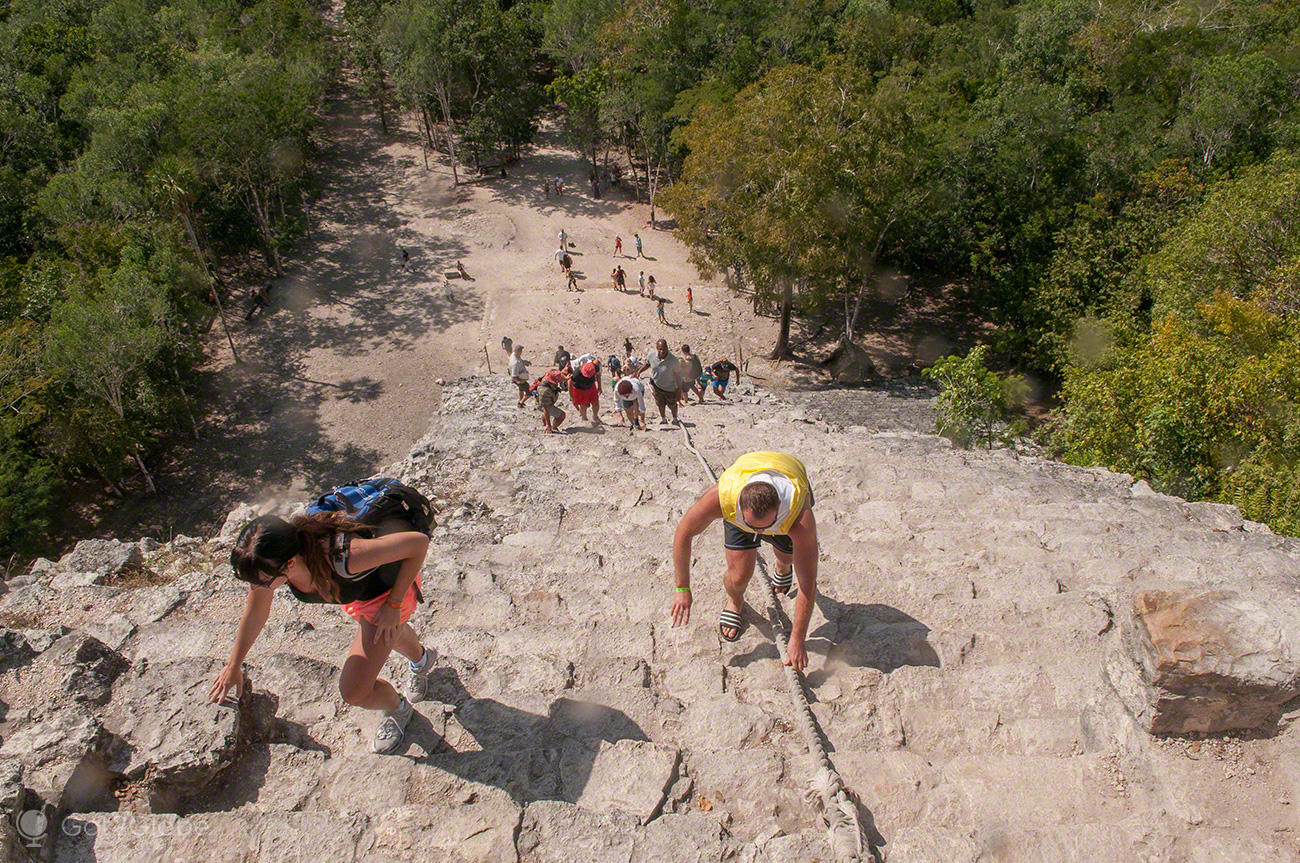 Cobá, viagem às Ruínas Maias, Pac Chen, ascensão