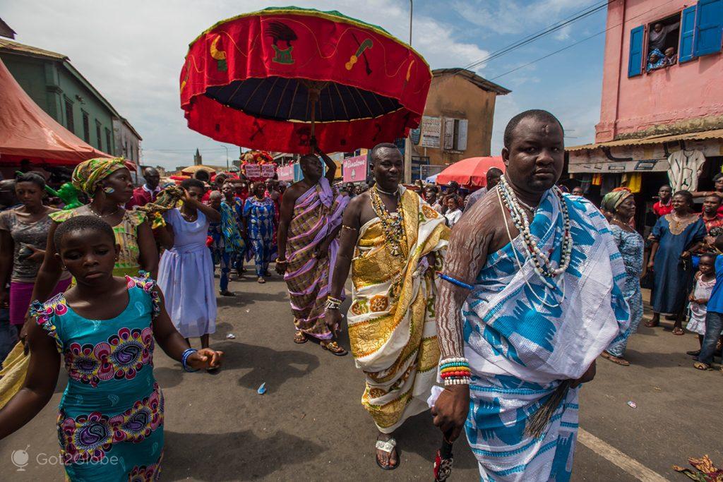 Chefes regionais ganeses, festival Fetu Afahye, Acra, Gana