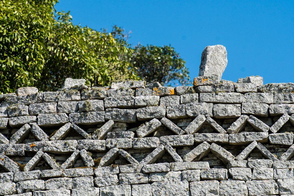 Pormenor arquitectónico de Great Zimbabwé