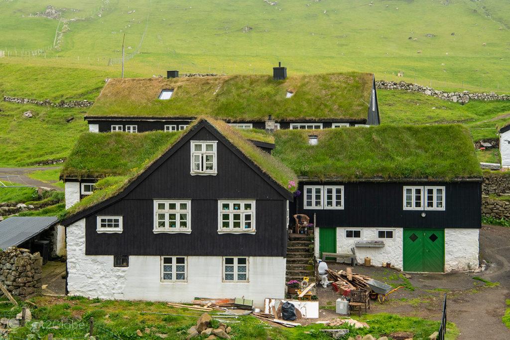 Casas tradicionais de Mykines, Ilhas Faroé