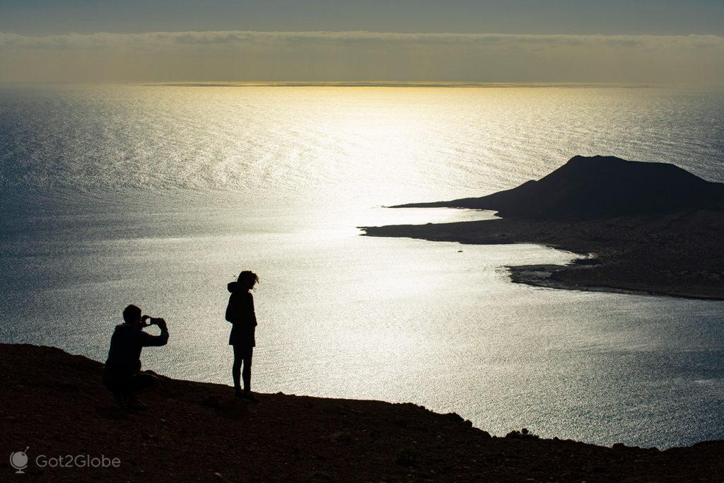 Casal no limiar norte de Lanzarote, Canárias, Espanha