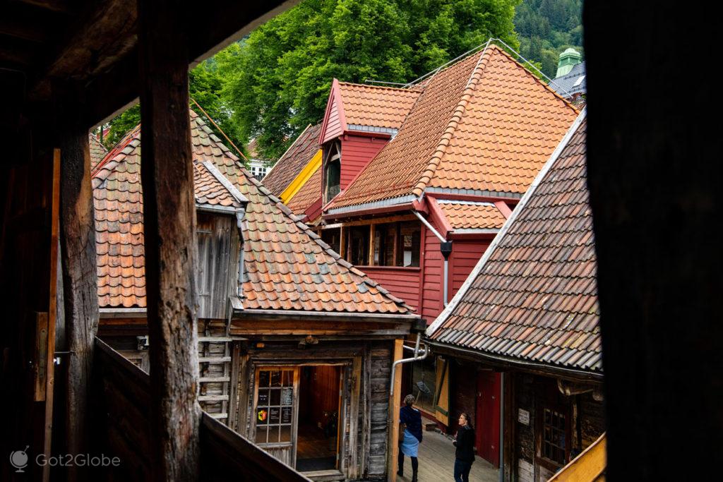 Telhados, Bryggen, Bergen, Noruega