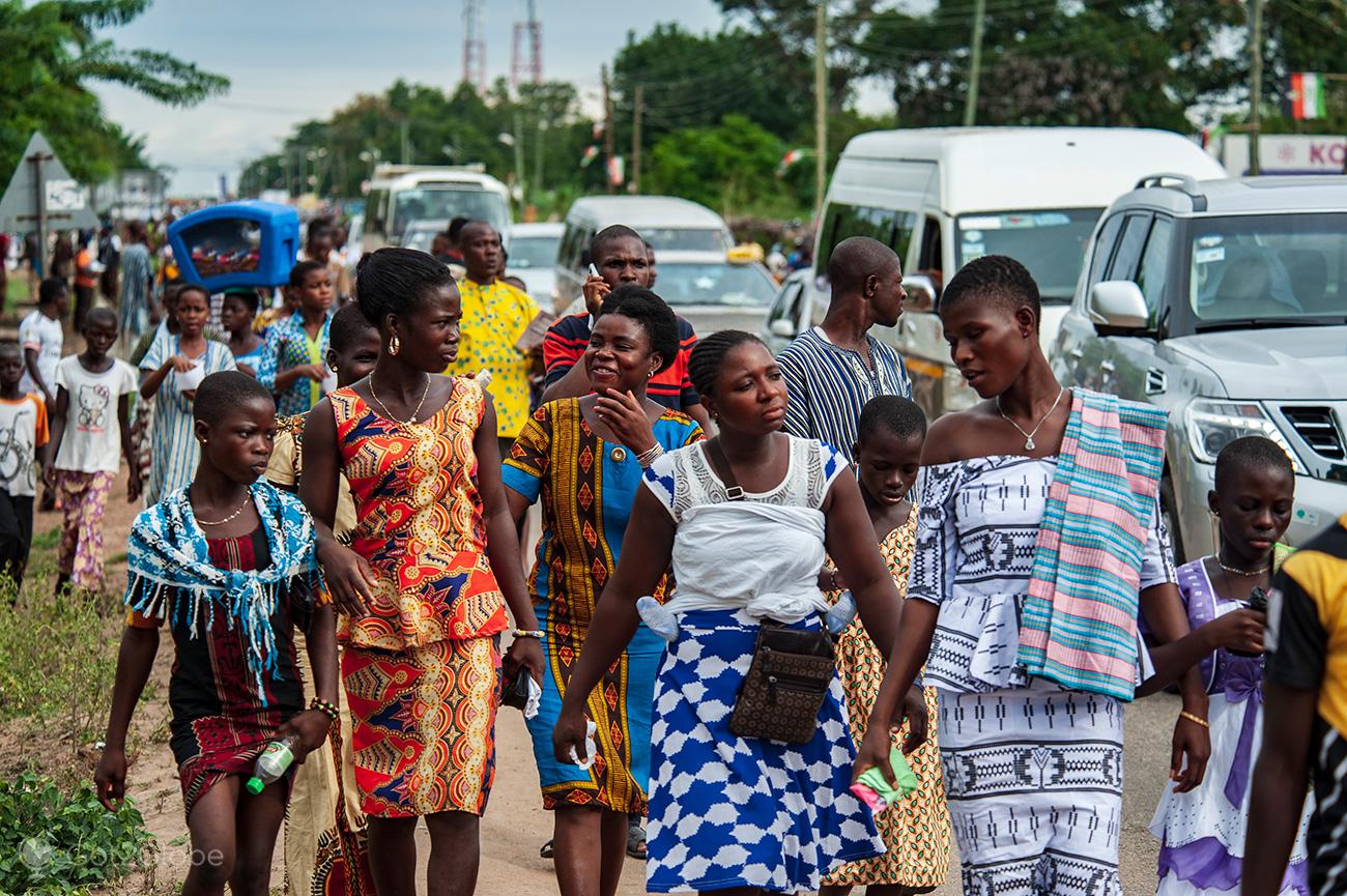 Kente Festival Agotime, Gana, de regresso