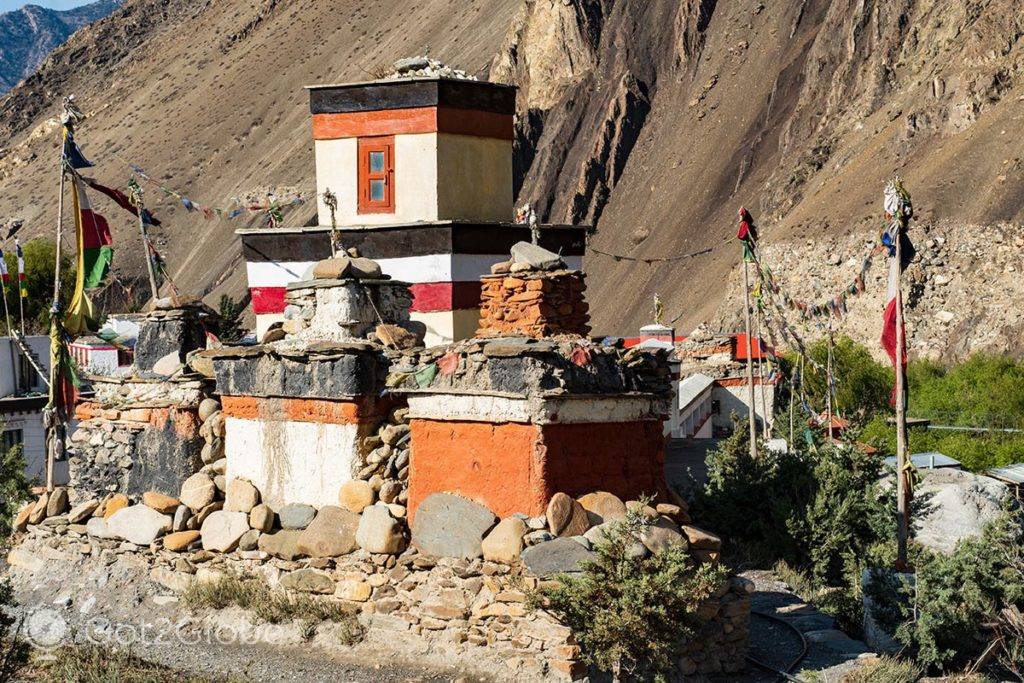 Edifícios de Kagbeni, Circuito Annapurna, Nepal