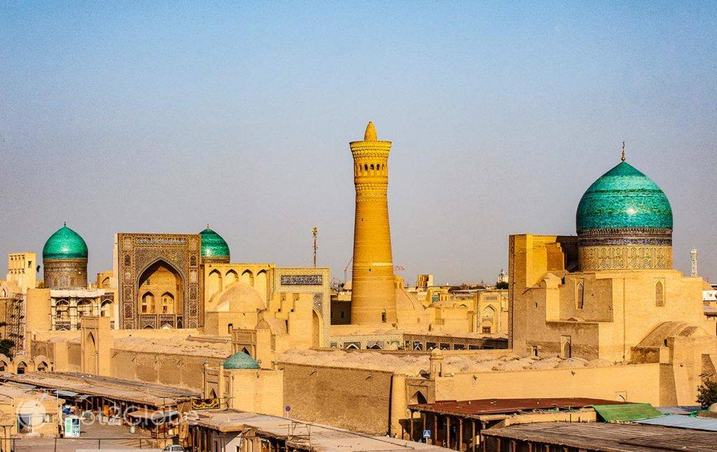 Vista panorâmica do centro histórico de Bukhara